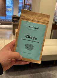 Customer photo of a Pure Fungi Chaga extract powder pouch